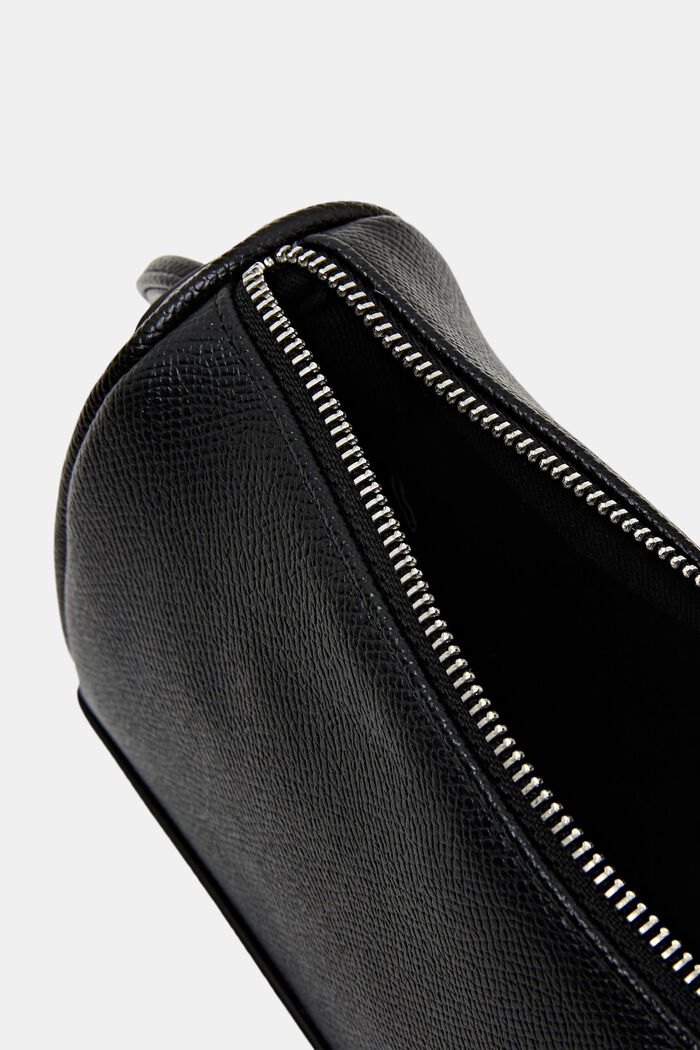 Rounded Shoulder Bag, BLACK, detail image number 3