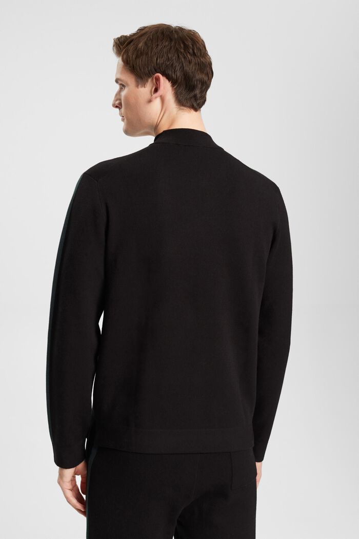 Mock neck sweater, LENZING™ ECOVERO™, BLACK, detail image number 3