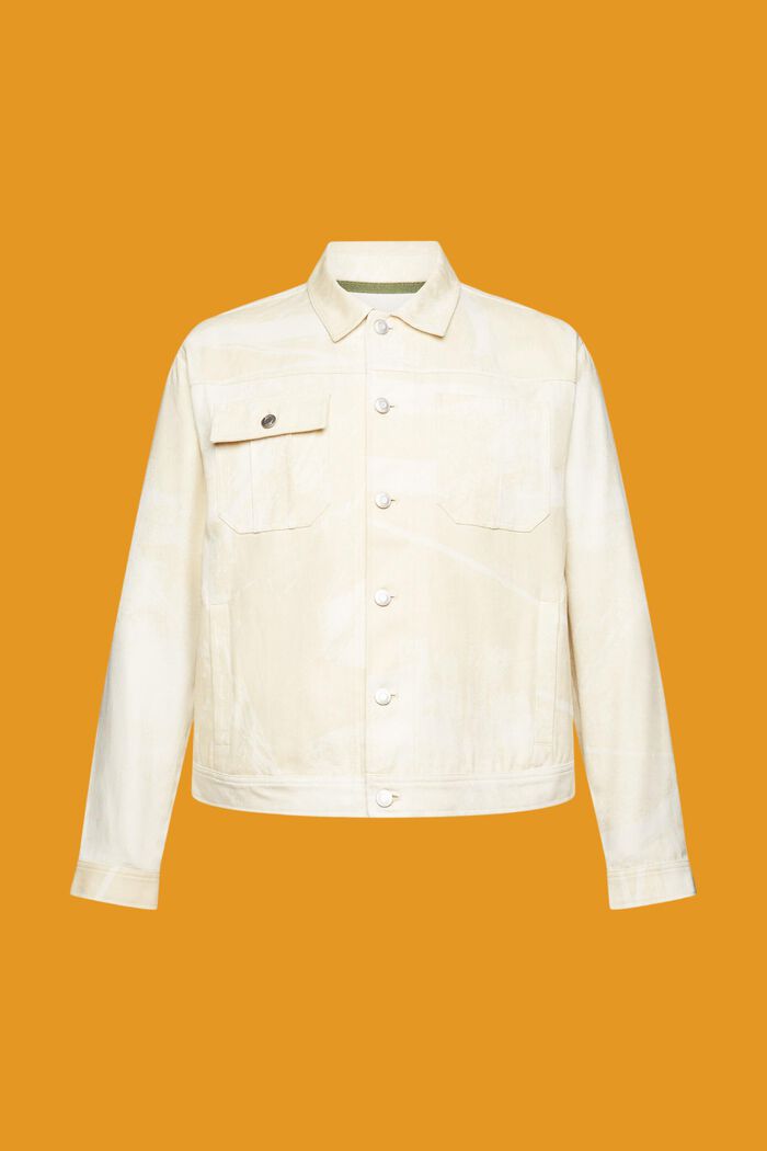 Patterned trucker jacket, BEIGE, detail image number 5