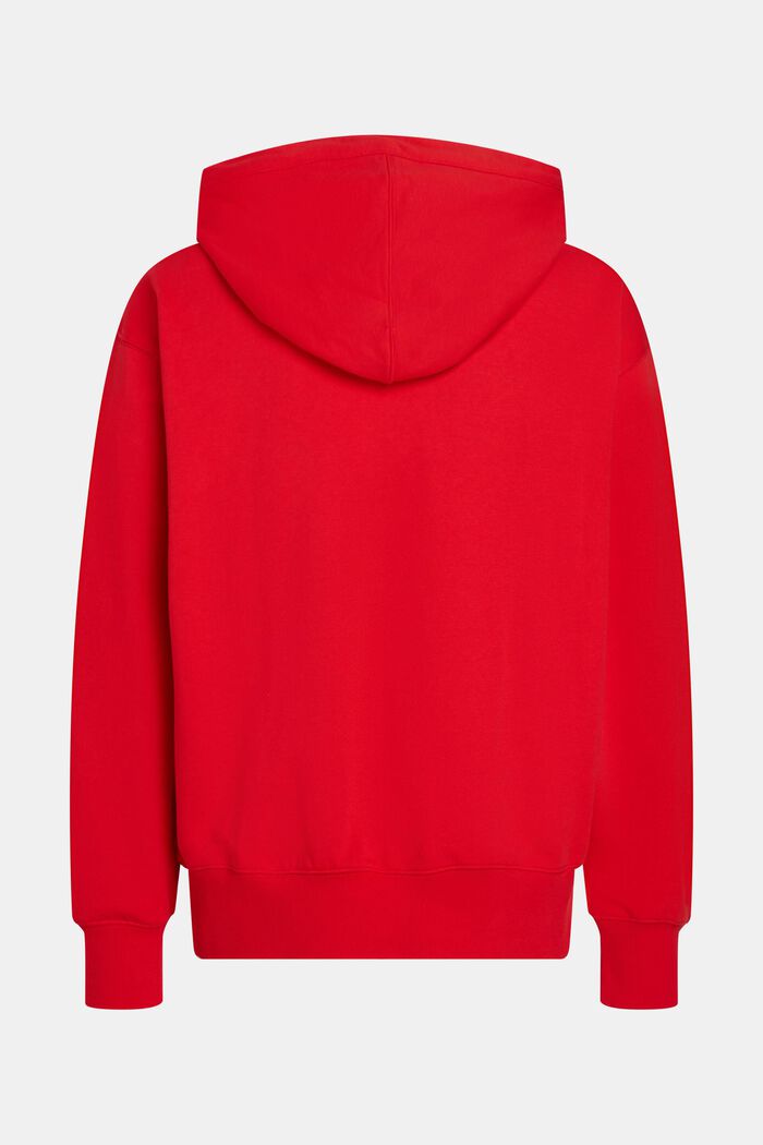 Graphic Reunion Chest Logo Hoodie, RED, detail image number 5