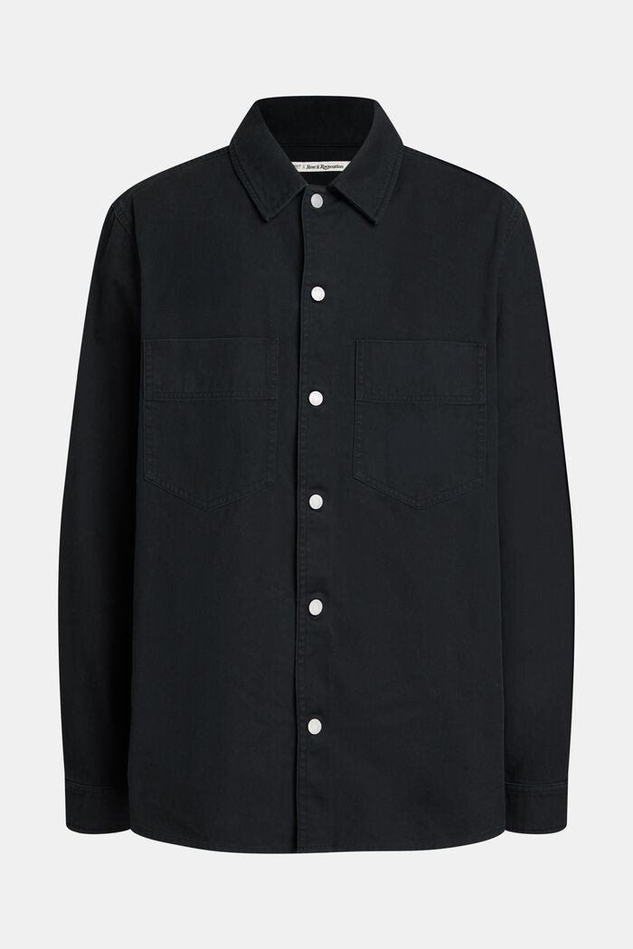 Relaxed fit heavy shirt, BLACK, detail image number 4