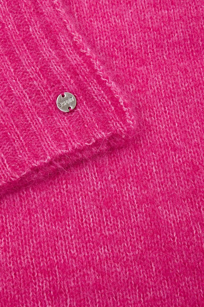 Mohair-Wool Blend Scarf, PINK FUCHSIA, detail image number 1