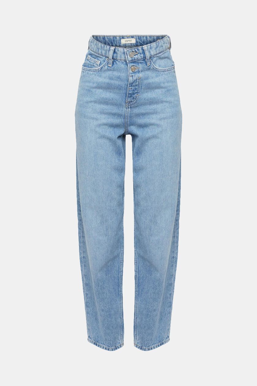 High-rise banana fit jeans