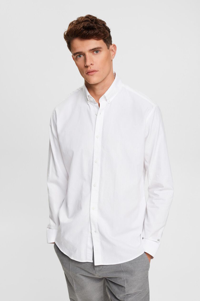 Slim fit button-down shirt