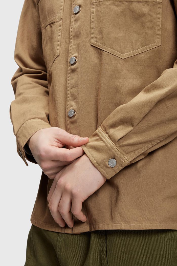 Relaxed fit heavy shirt, CAMEL, detail image number 2