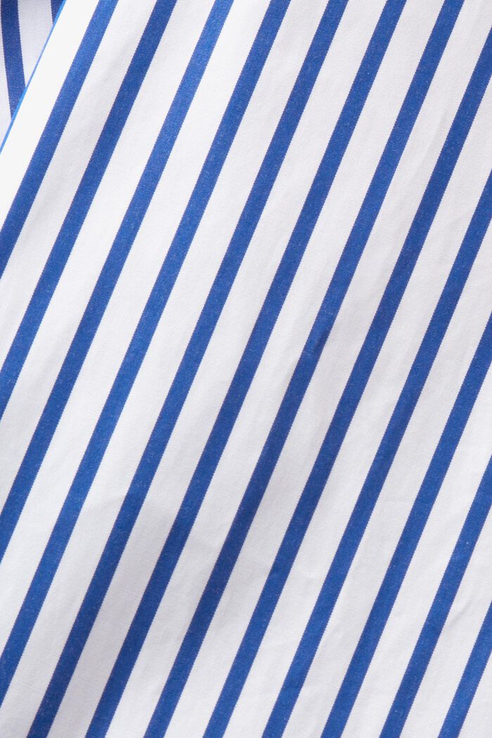 Striped Cotton-Poplin Shirt, BRIGHT BLUE, detail image number 7