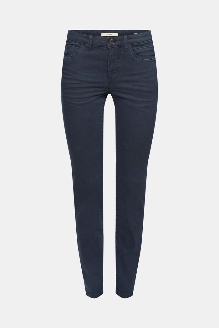 Mid-rise slim fit stretch jeans, PETROL BLUE, detail image number 7