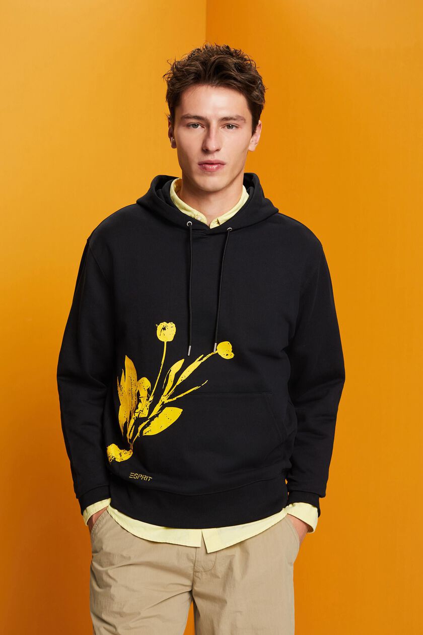 Hoodie with print, 100% cotton