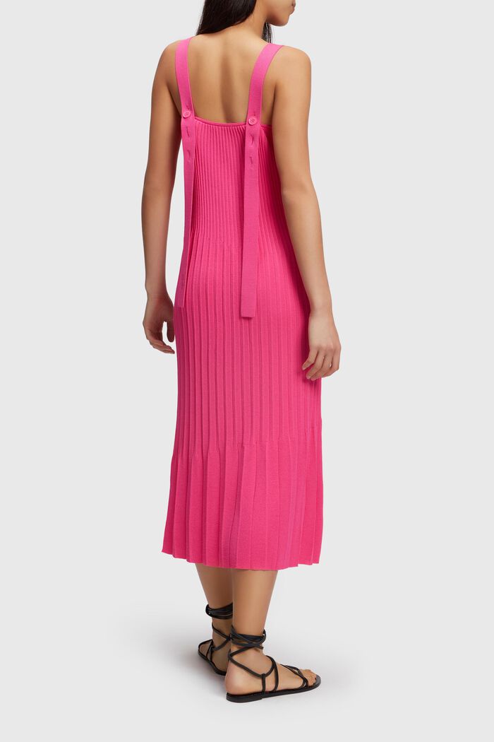 Pleated strap dress, PINK FUCHSIA, detail image number 1