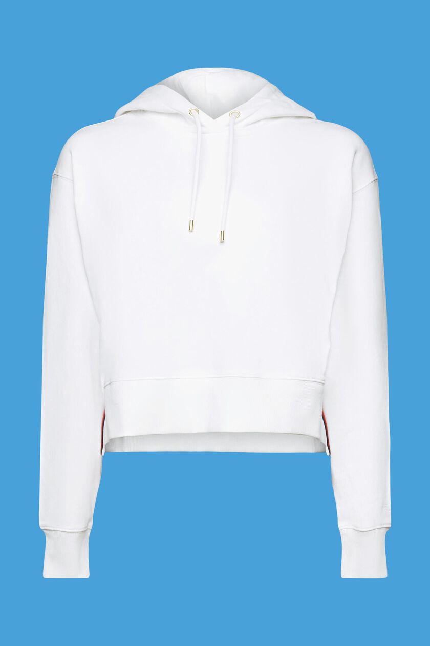 Cropped hoodie, 100% cotton