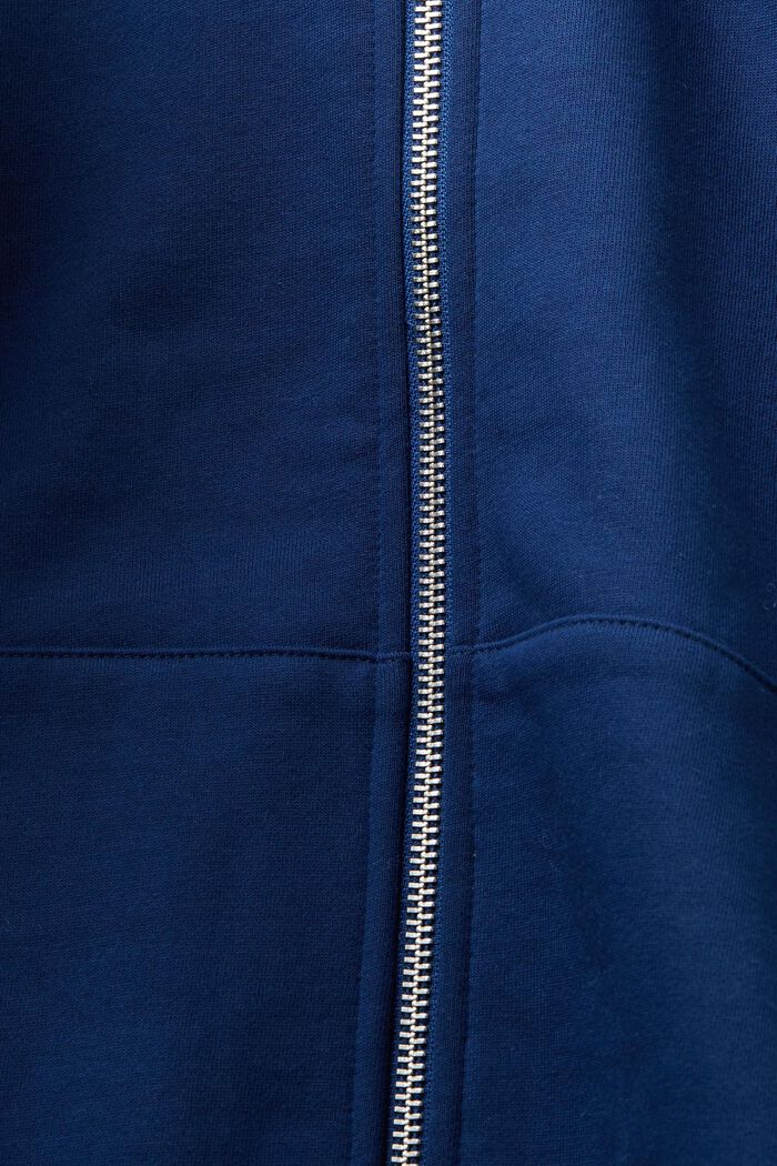 Full-length zip hoodie, INK, detail image number 4