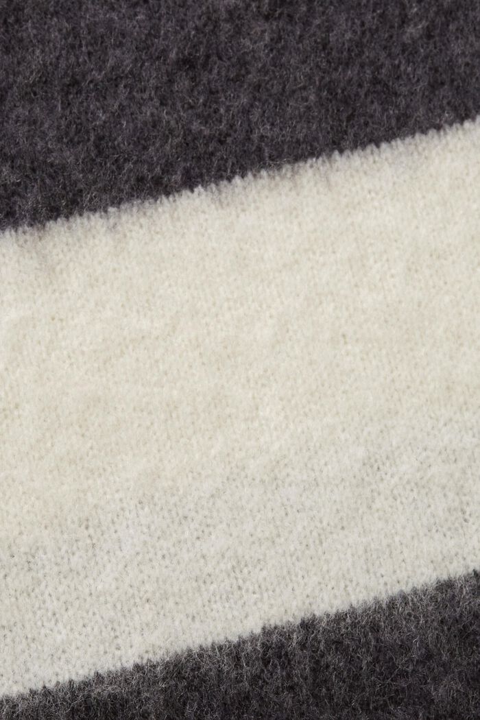 Striped wool blend jumper, OFF WHITE, detail image number 6
