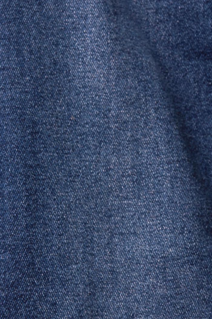 High-rise straight leg jeans, BLUE DARK WASHED, detail image number 5