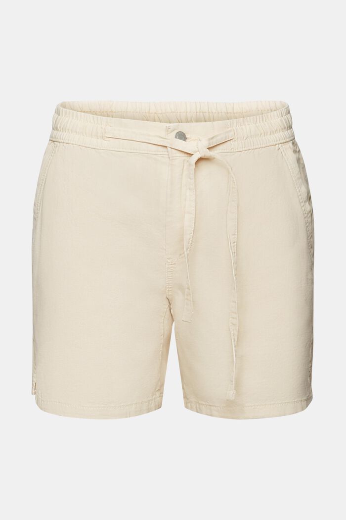 Casual shorts with elasticated waistband, PASTEL PINK, detail image number 6