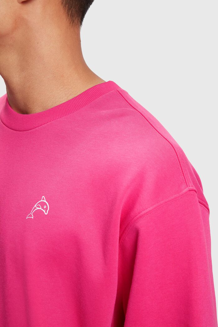 Color Dolphin Sweatshirt, PINK FUCHSIA, detail image number 2