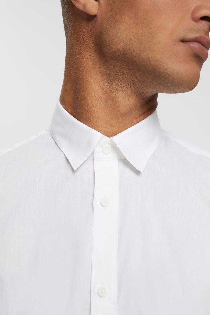Sustainable cotton shirt, WHITE, detail image number 2