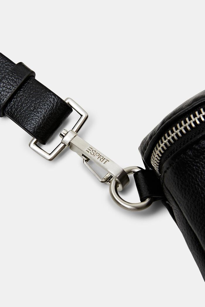 Medium Zip Front Crossbody Bag, BLACK, detail image number 1