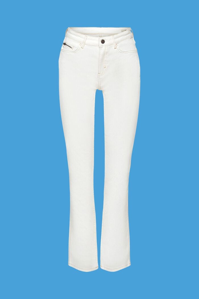 High-rise straight leg jeans, OFF WHITE, detail image number 6