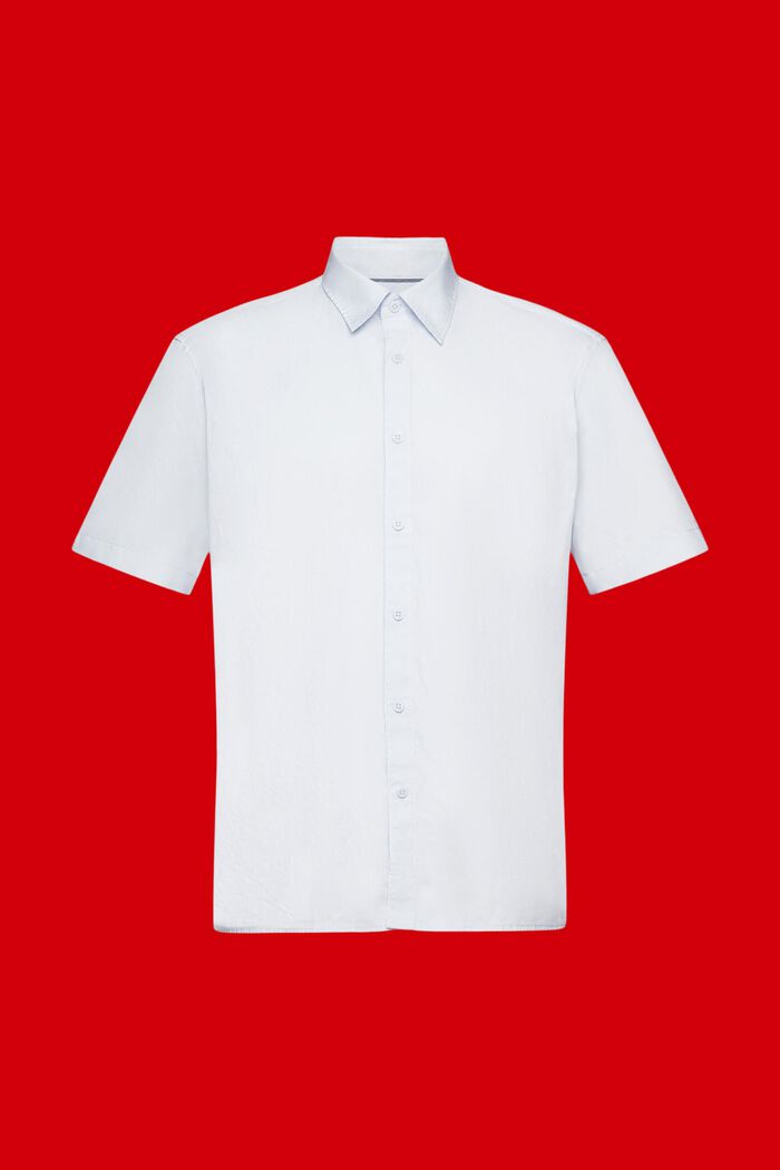 Short-sleeved sustainable cotton shirt, LIGHT BLUE, detail image number 6