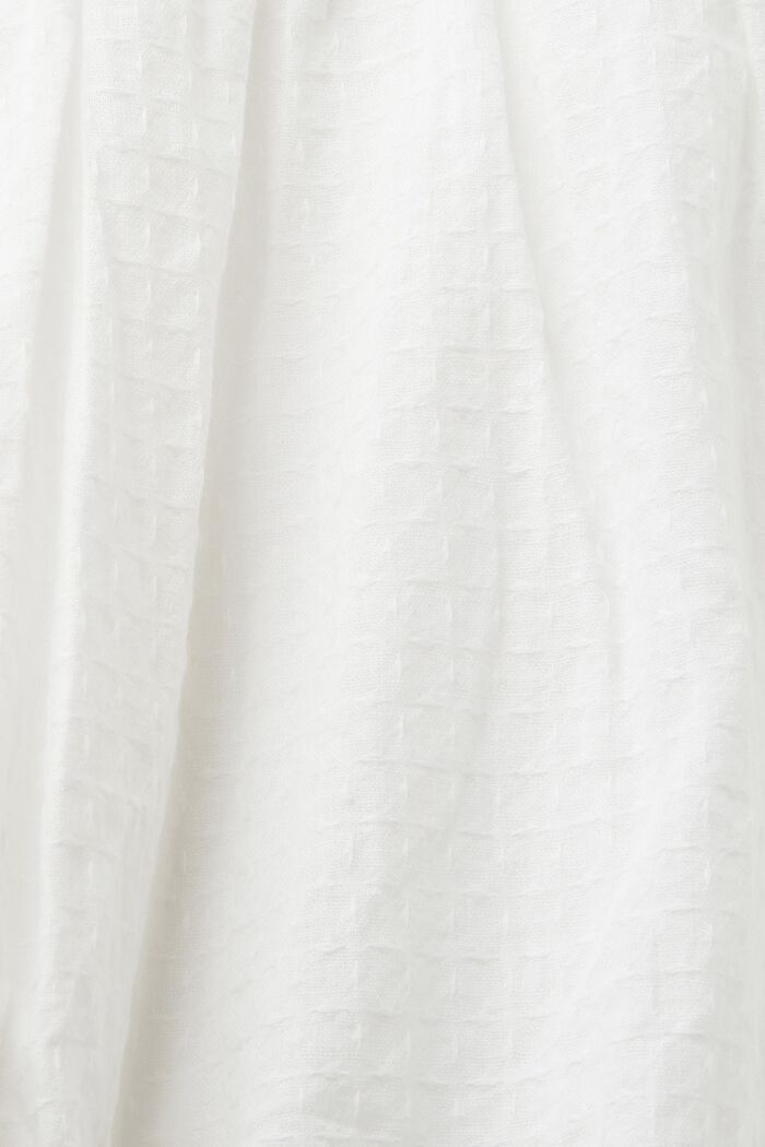 Oversized blouse, 100% cotton, WHITE, detail image number 6