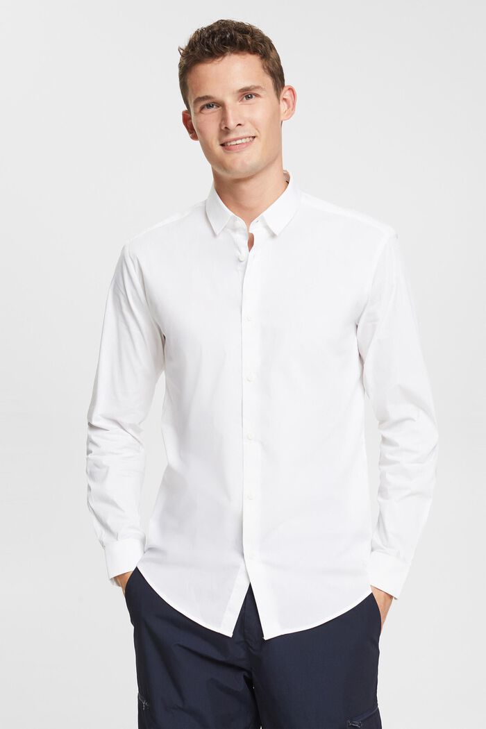 Slim fit shirt, WHITE, detail image number 1