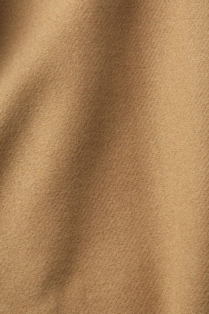 Wool blend coat with quilted lining, KHAKI BEIGE, detail image number 5