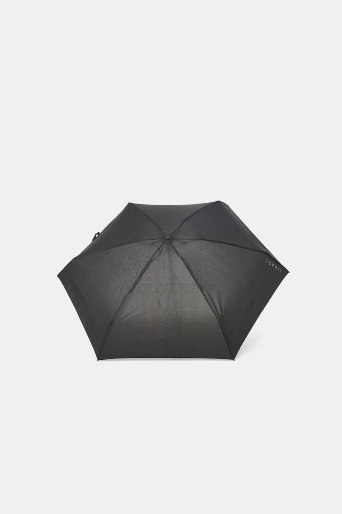 Plain mini pocket umbrella, BLACK, detail image number 0