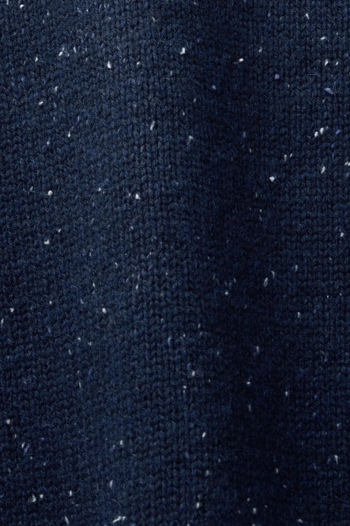 Mock neck jumper, wool blend, PETROL BLUE, detail image number 4