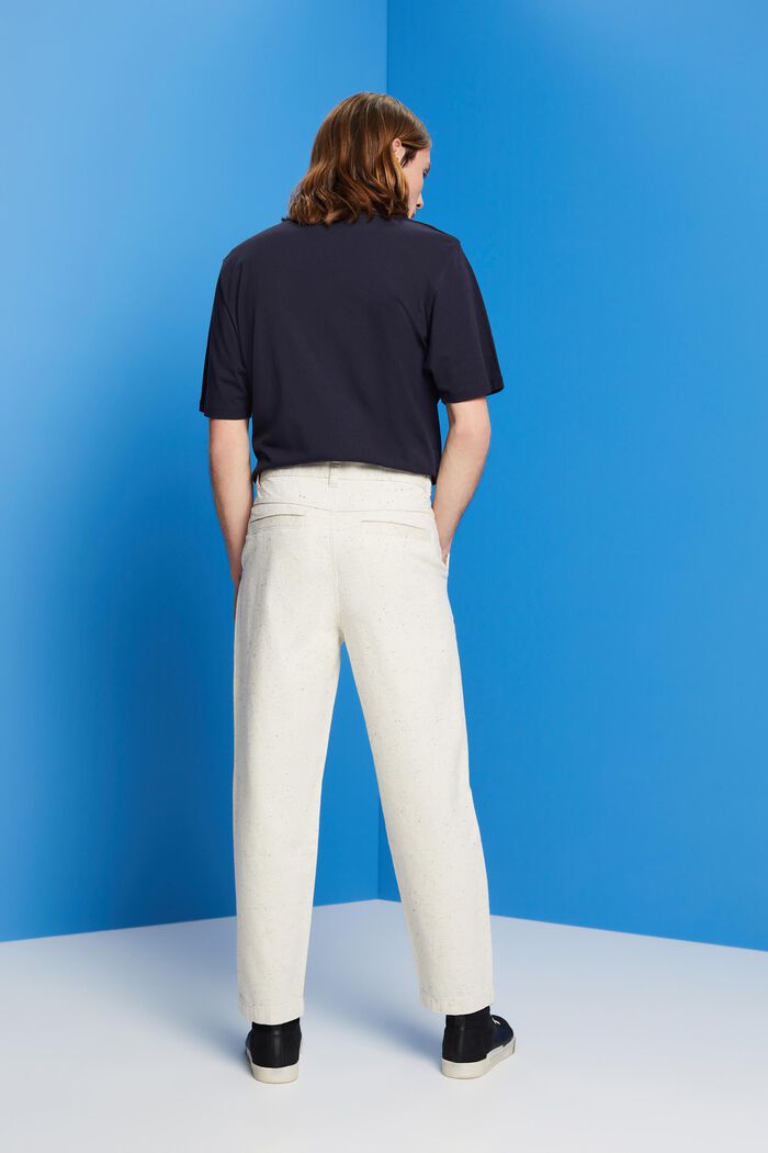 Balloon fit trousers, OFF WHITE, detail image number 3