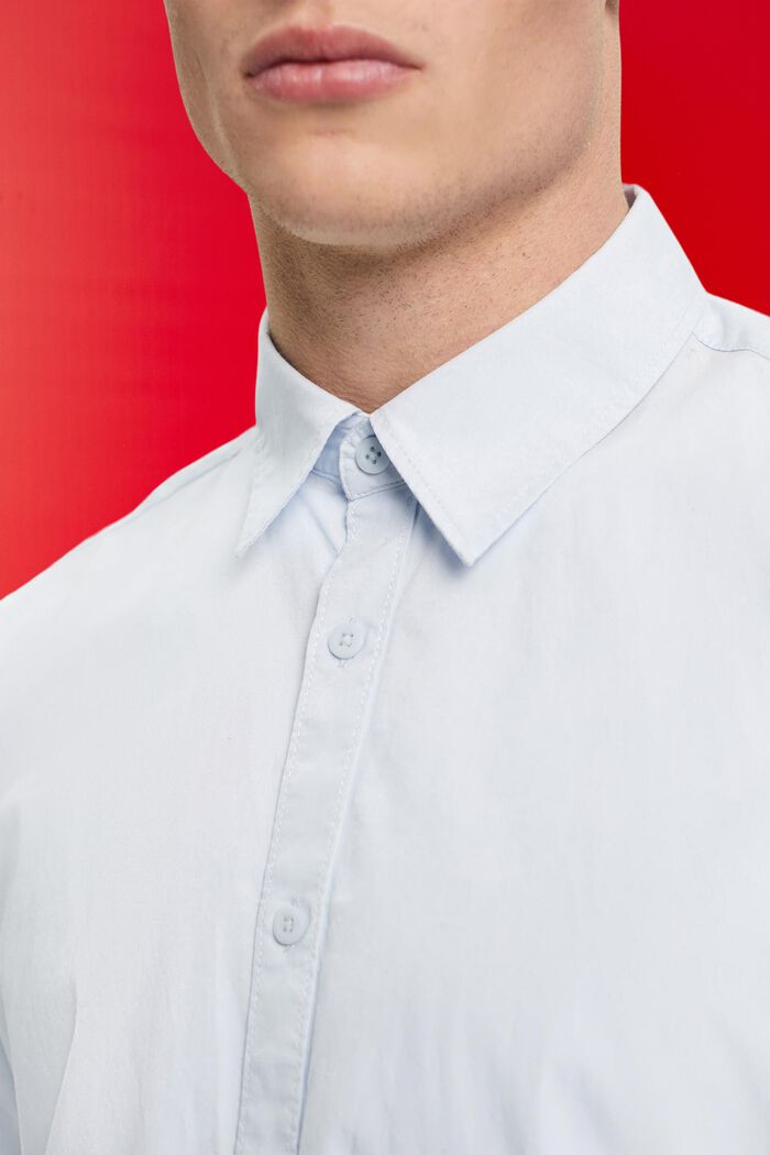 Short-sleeved sustainable cotton shirt, LIGHT BLUE, detail image number 2