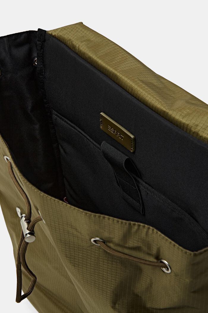Flap-Over Backpack, OLIVE, detail image number 4