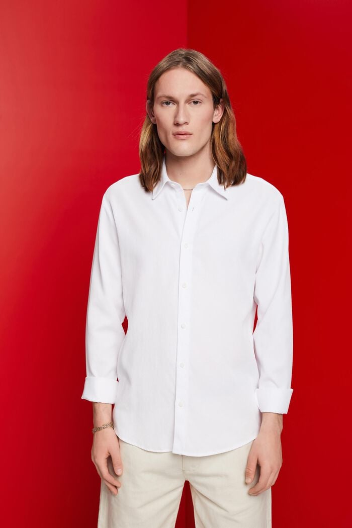 Slim fit shirt, WHITE, detail image number 0