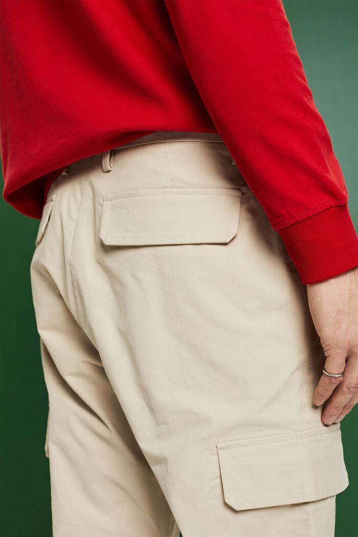 Straight Cargo Pants, BEIGE, detail image number 3