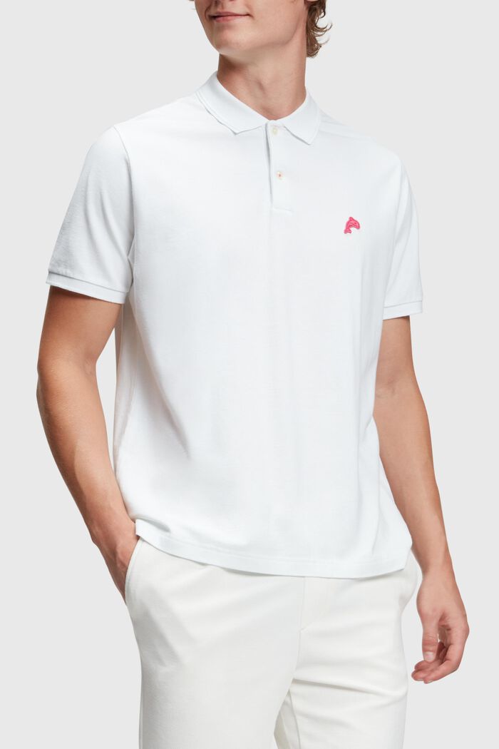 Dolphin Tennis Club Classic Polo, WHITE, detail image number 0