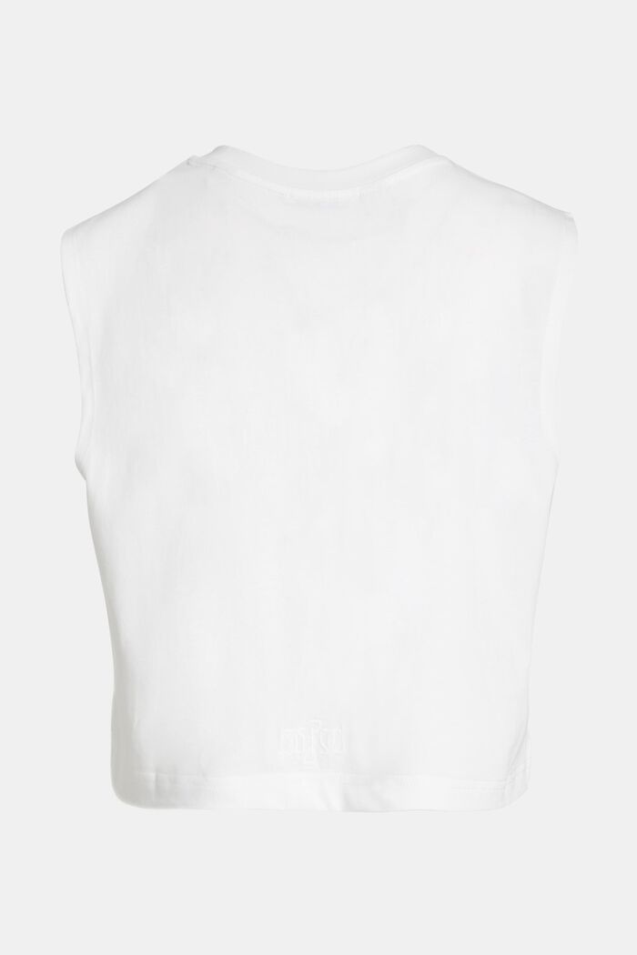 AMBIGRAM Chest Print Tank Top, WHITE, detail image number 3