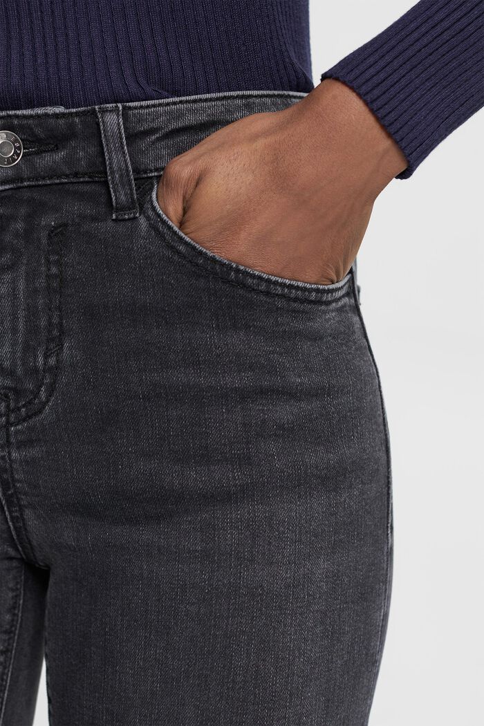 Mid-Rise Slim Jeans, BLACK MEDIUM WASHED, detail image number 2