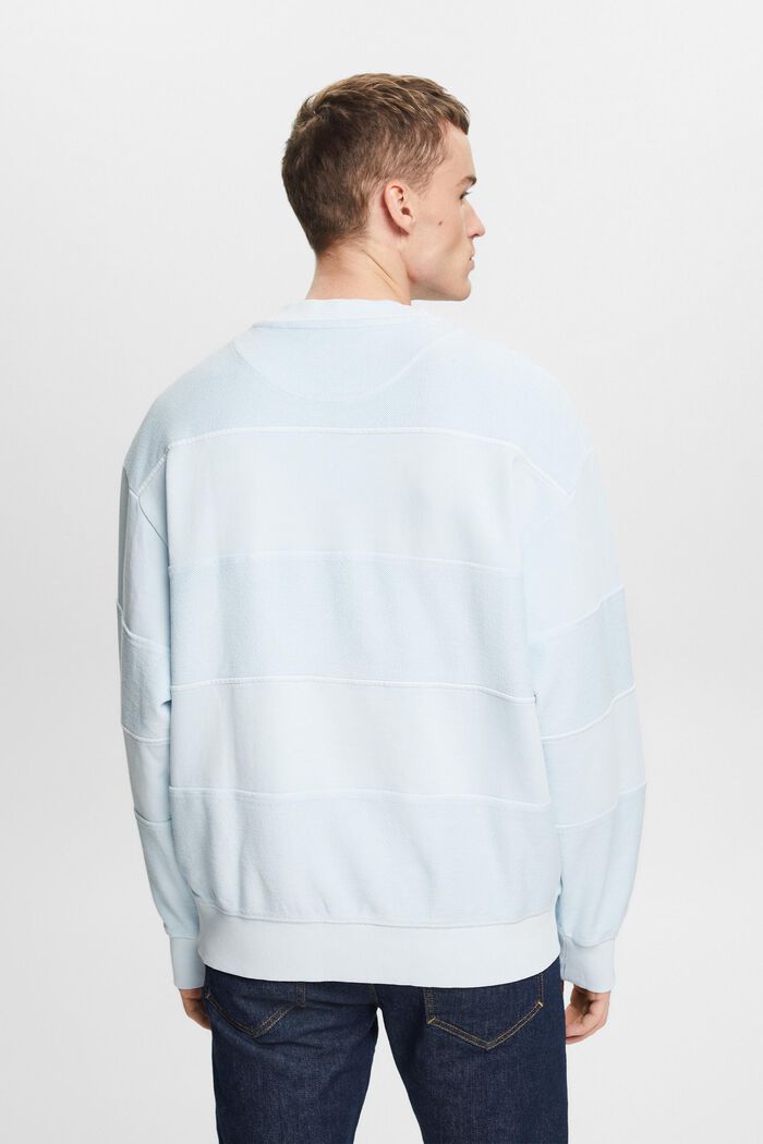 Textured Organic Cotton Sweatshirt, LIGHT BLUE, detail image number 2