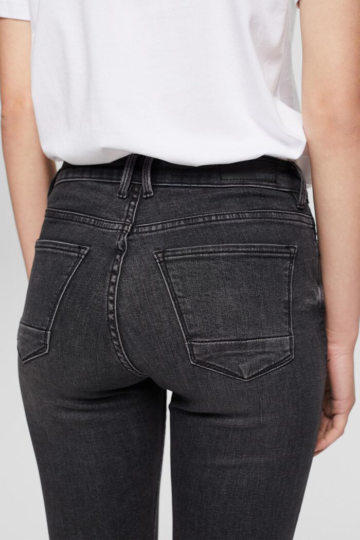 Mid-Rise Skinny Jeans, GREY DARK WASHED, detail image number 4