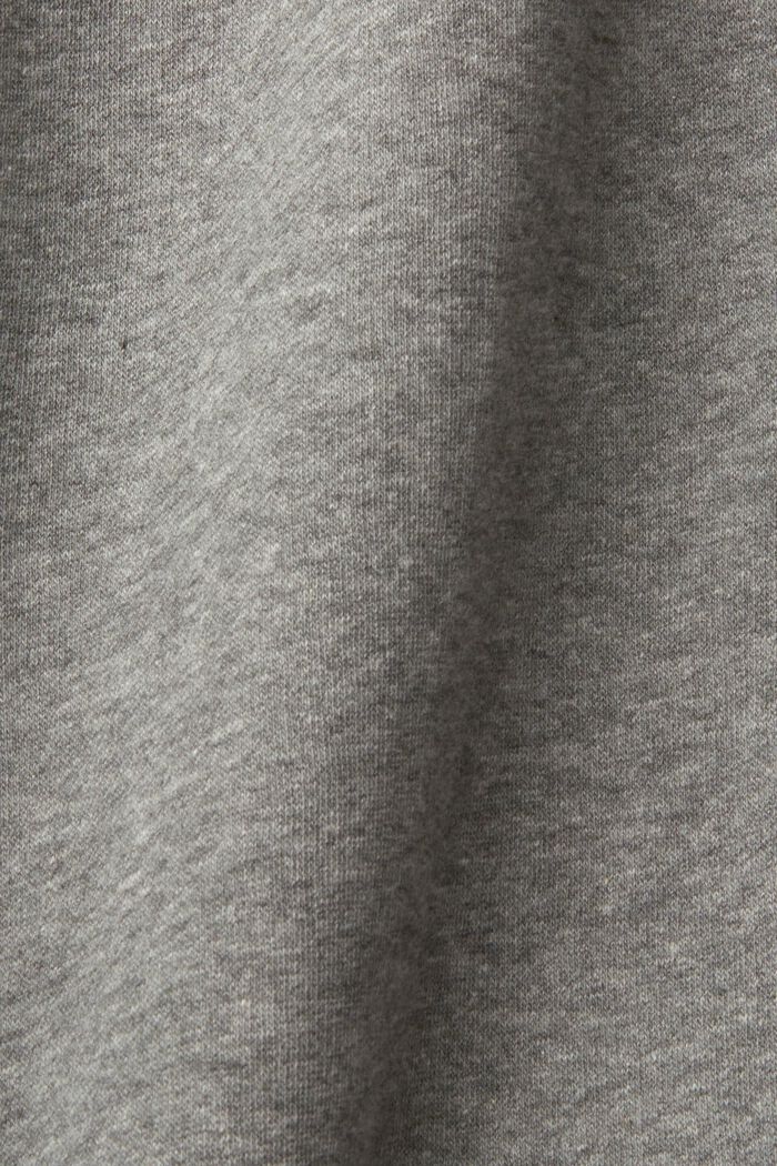 Melange hoodie with small logo print, MEDIUM GREY, detail image number 5