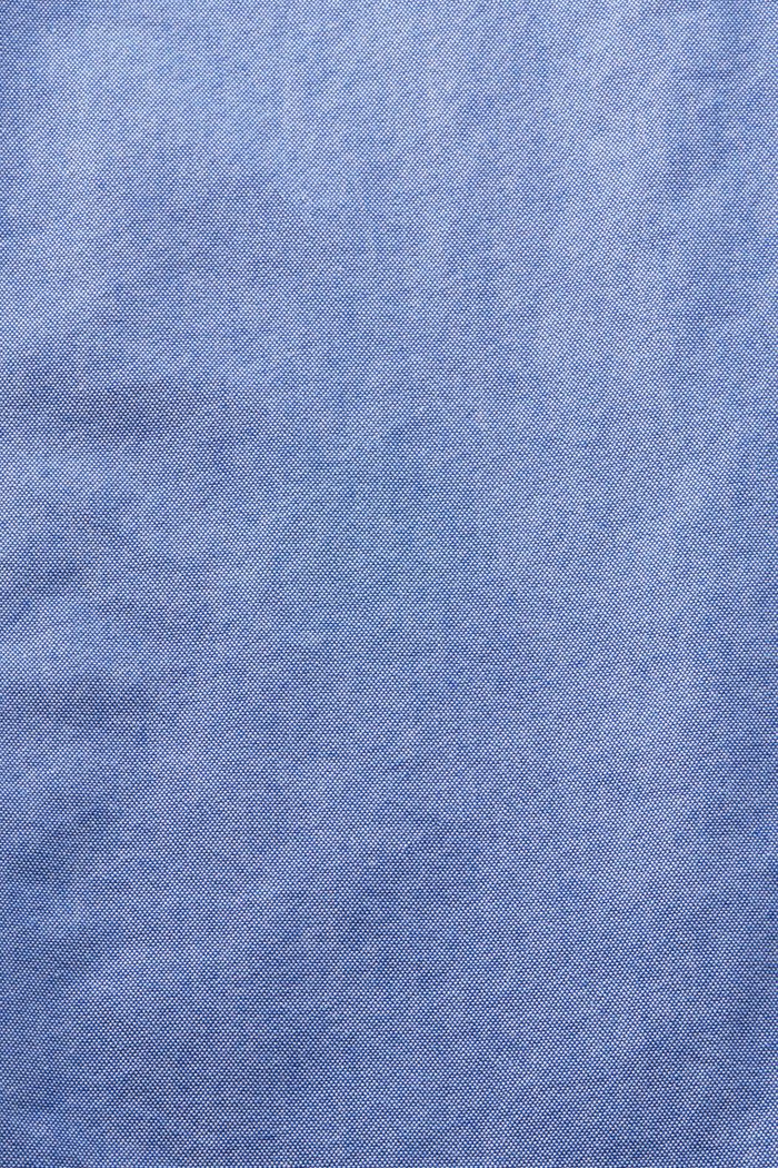 Cotton-Poplin Button Down Shirt, BRIGHT BLUE, detail image number 4