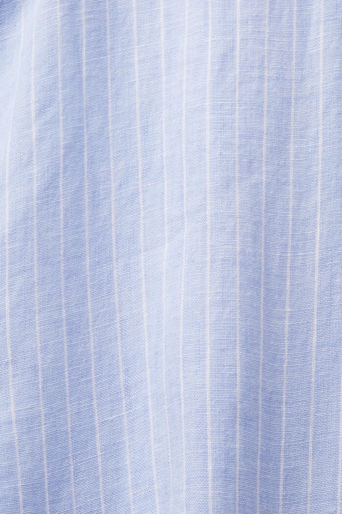 Striped shirt, 100% linen, LIGHT BLUE LAVENDER, detail image number 5