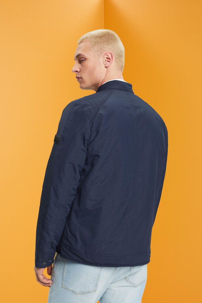 Water-repellent ripstop jacket, NAVY, detail image number 3