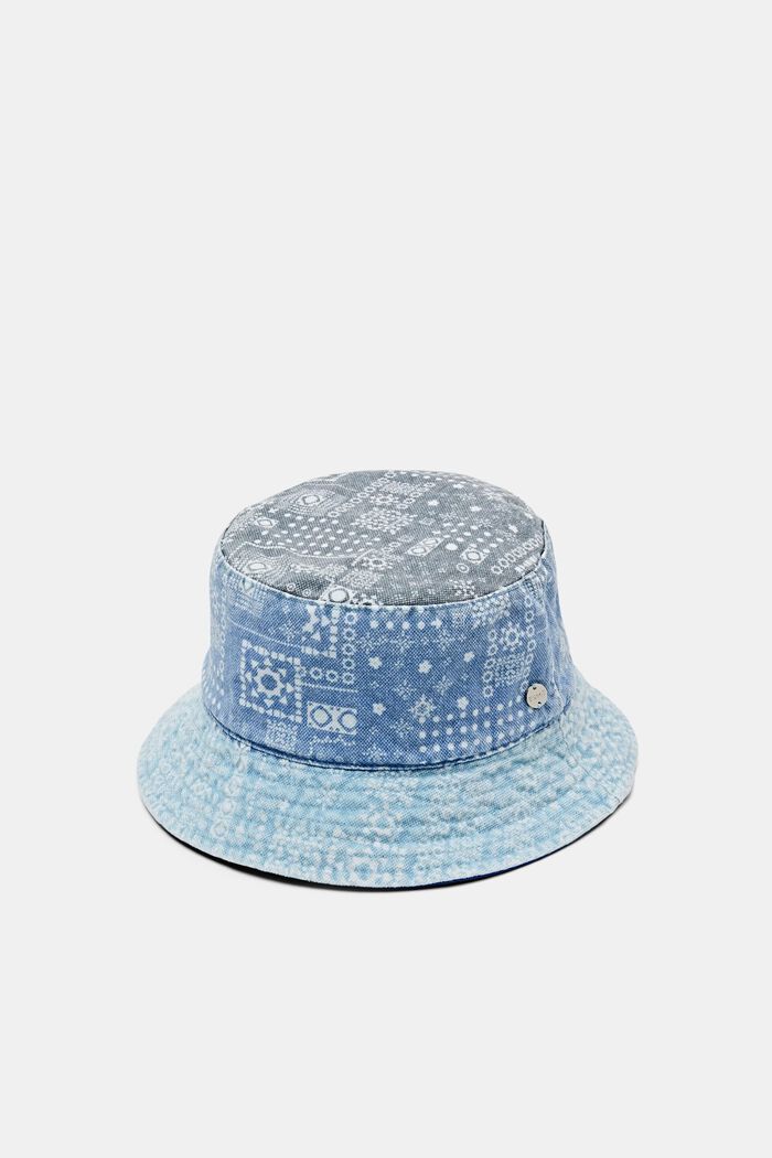 Bucket hat with all-over print, BLUE, detail image number 0