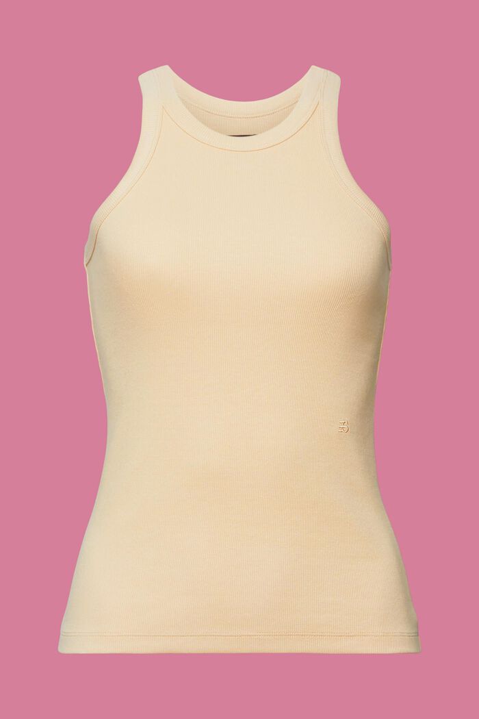 Ribbed tank top, SAND, detail image number 7