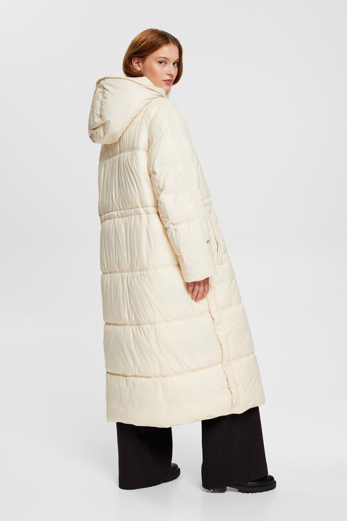 Oversized puffer coat with drawstring waist, ICE, detail image number 3
