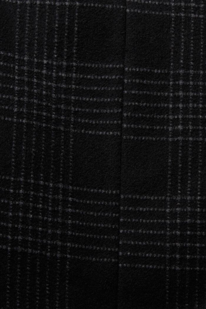 Padded wool blend coat with detachable lining, ANTHRACITE, detail image number 4