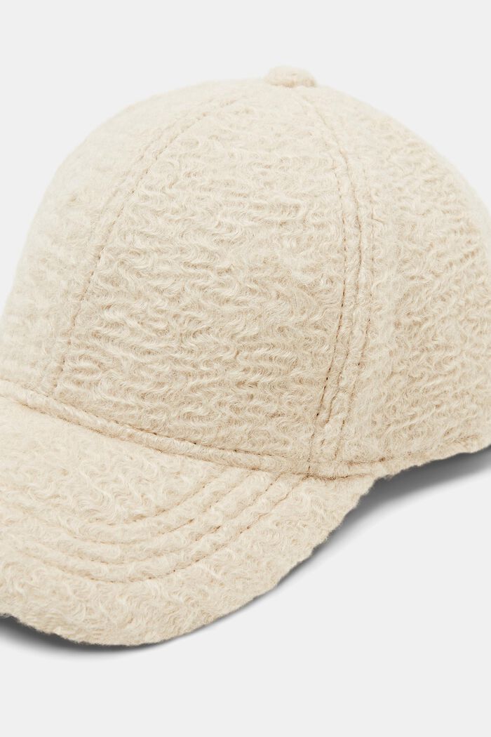 Fleece Baseball Cap, BEIGE, detail image number 1