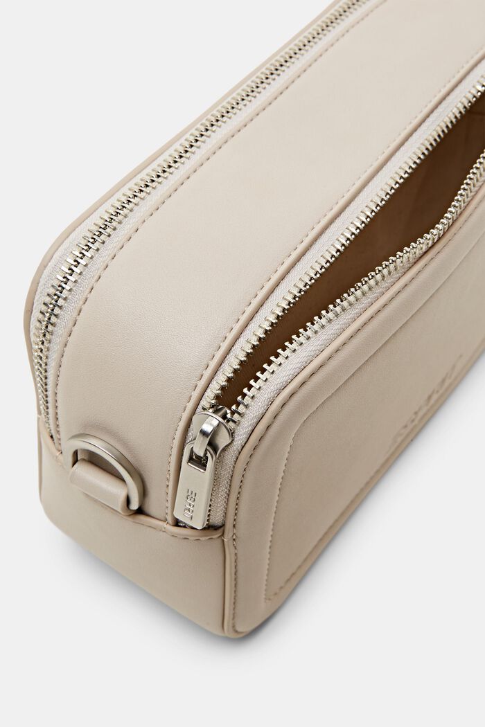 Faux Leather Camera Bag, BEIGE, detail image number 3