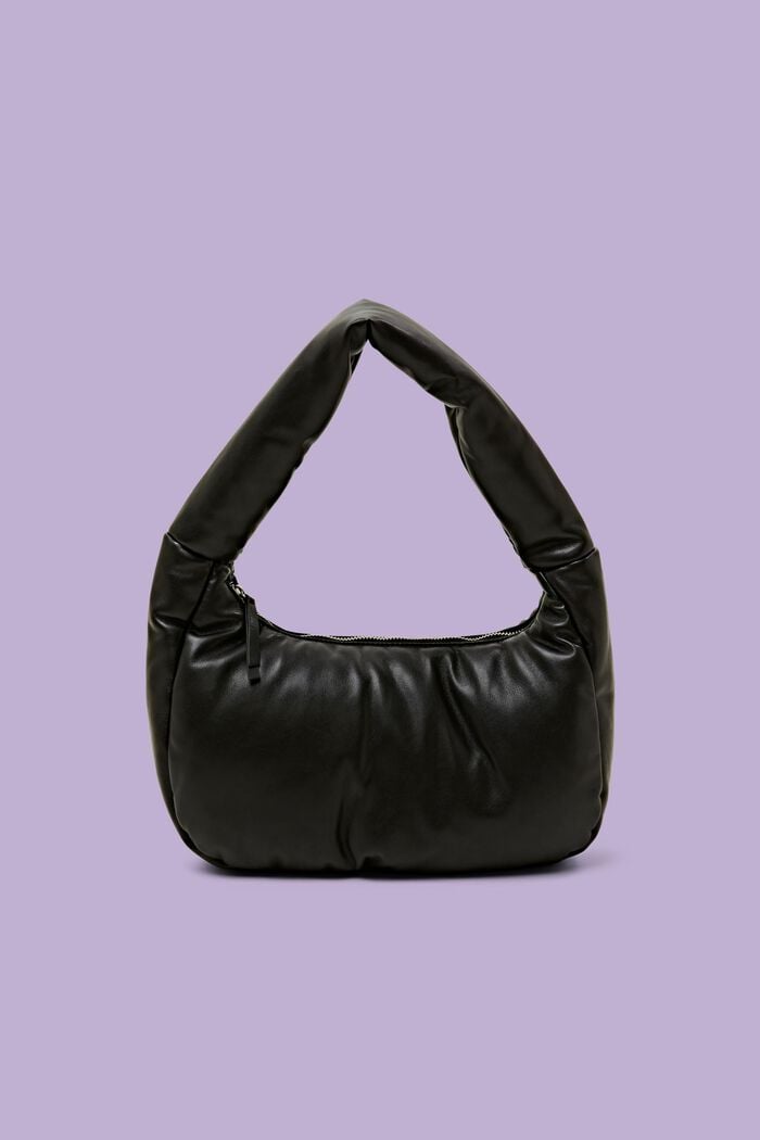 Padded Shoulder Bag, BLACK, detail image number 0
