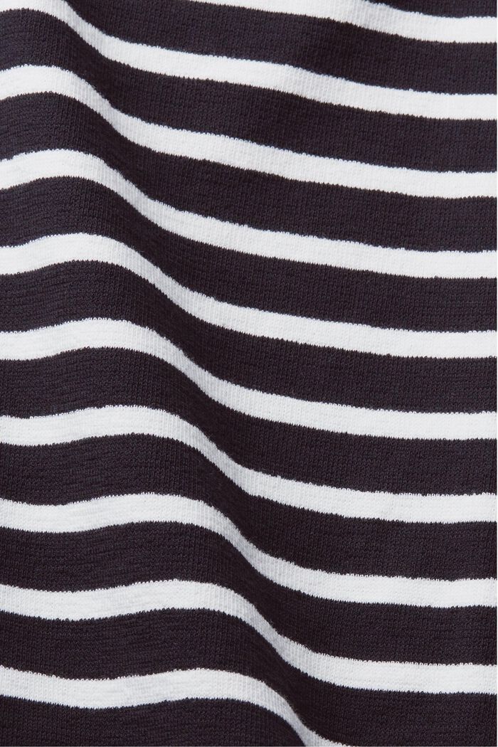 Striped half-zip sweater, BLACK, detail image number 5